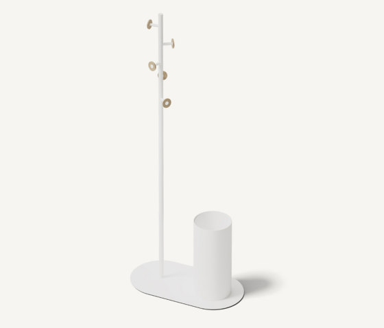 Bloom Floor Umbrella Signal White | Appendiabiti | MIZETTO