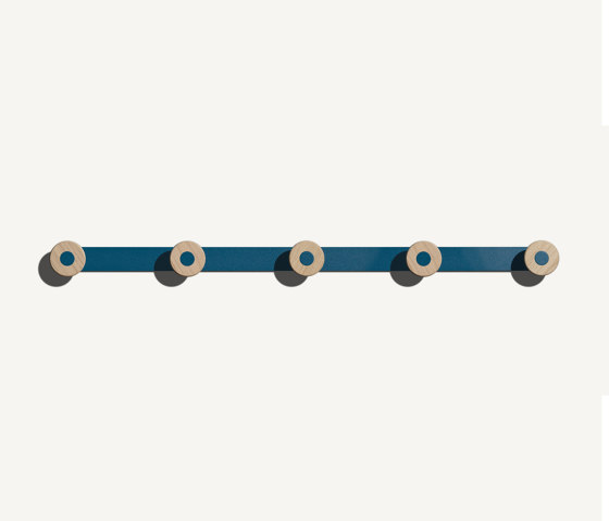 Bloom Wall Mounted Coat Rack Arctic Blue | Hook rails | MIZETTO
