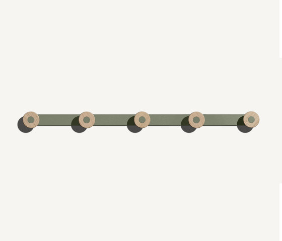 Bloom Wall Mounted Coat Rack Forest Green | Barre attaccapanni | MIZETTO