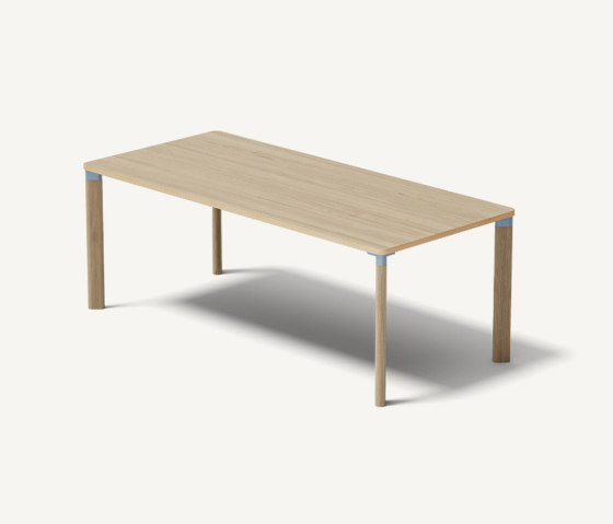 Enfold Table Oak/Dusty Blue | Dining tables | MIZETTO