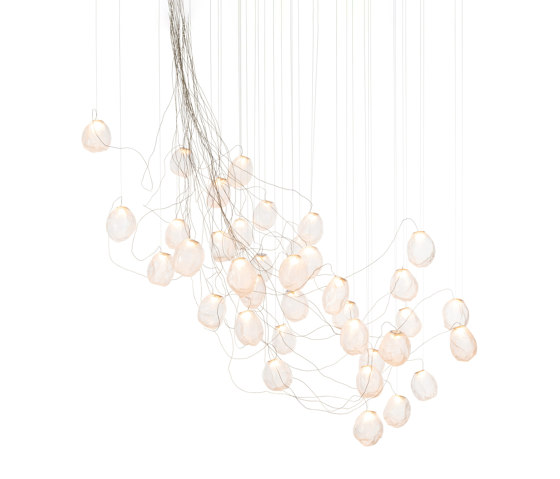 Series 73.37V sculptural cable - clear | Suspended lights | Bocci