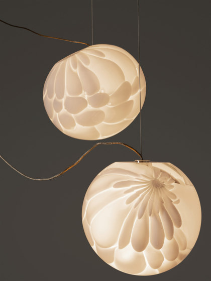 Series 118.1m (mini canopy) sculptural cable | Suspended lights | Bocci