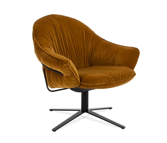 Marie | Lounge Chair with X-Base Frame | Sillones | FREIFRAU MANUFAKTUR