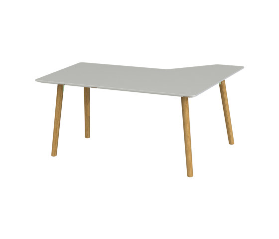 Fly Tisch Holzbeine mit Seitenflügel | Schreibtische | Sellex