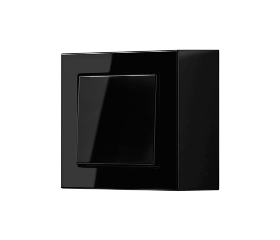 A CUBE switch in black | Push-button switches | JUNG