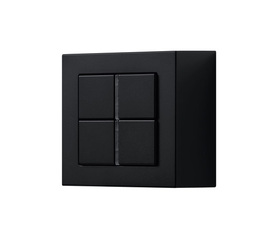 A CUBE KNX compact room controller F 40 in matt graphite black | Sistemas KNK | JUNG