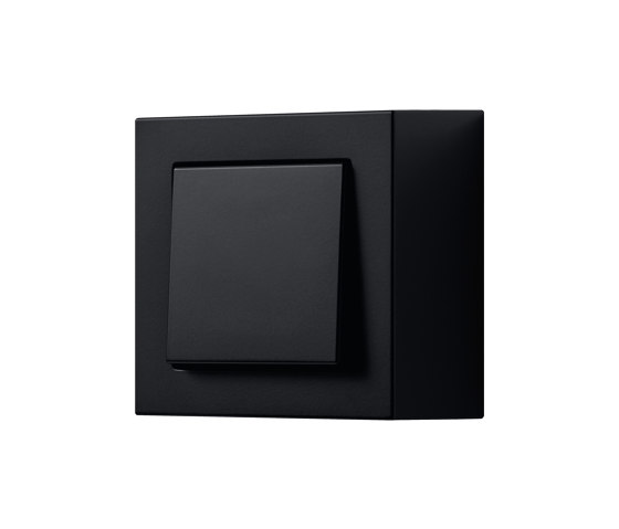 A CUBE switch in matt graphite black | Interrupteurs à bouton poussoir | JUNG