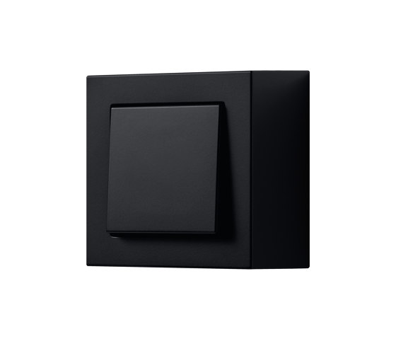 A CUBE switch in matt graphite black | Push-button switches | JUNG