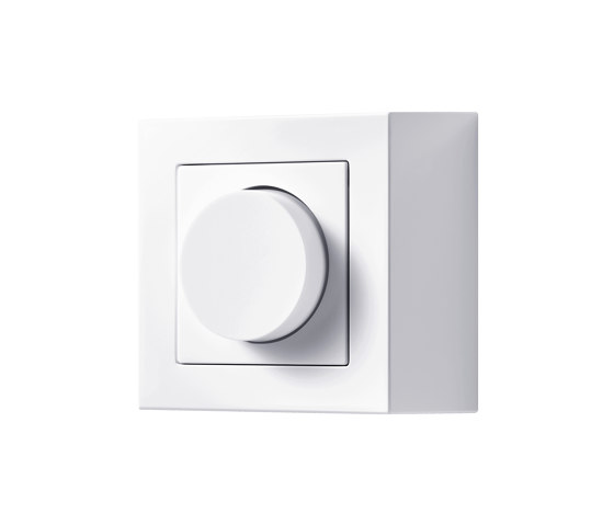 A CUBE rotary dimmer in white | Reguladores giratorios | JUNG
