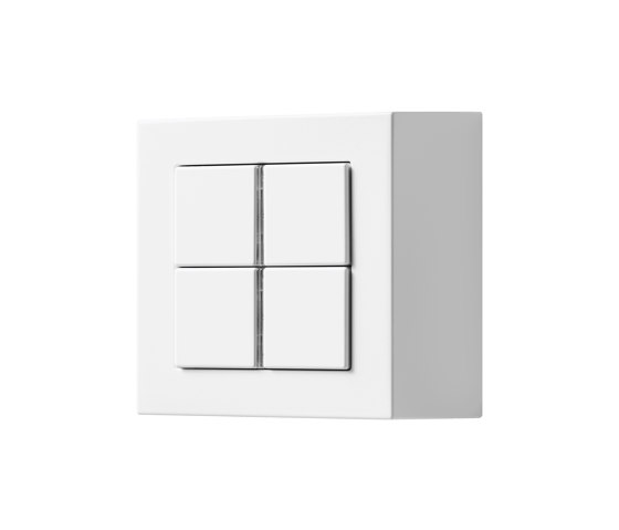 A CUBE KNX compact room controller F 40 in matt snow white | Systèmes KNX | JUNG
