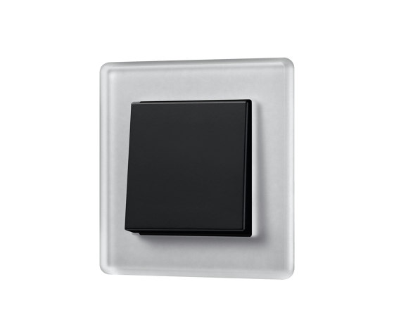 A VIVA in crystal grey switch in black | Interruptores pulsadores | JUNG