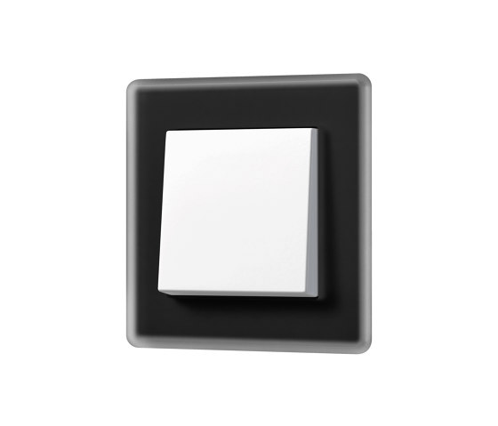 A VIVA in black switch in white | Interrupteurs à bouton poussoir | JUNG