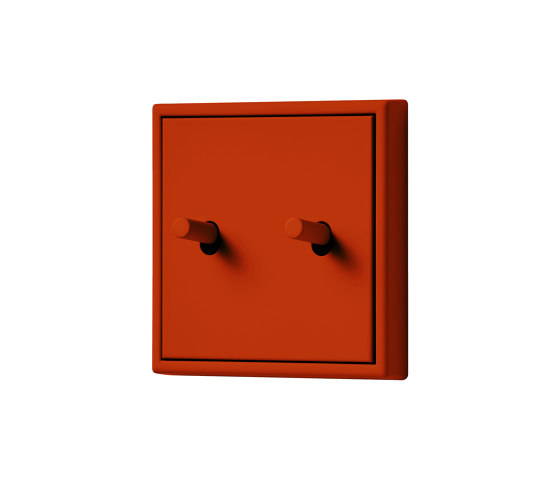 LS 1912 in Les Couleurs® Le Corbusier Switch in The cinnaber red | Interrupteurs à levier | JUNG