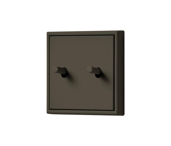 LS 1912 in Les Couleurs® Le Corbusier Switch in The dark natural umber | Interruttori leva | JUNG