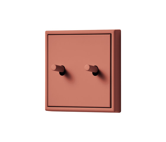 LS 1912 in Les Couleurs® Le Corbusier Switch in The light brick red | Interruttori leva | JUNG