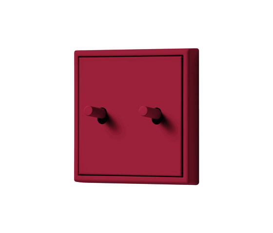 LS 1912 in Les Couleurs® Le Corbusier Switch in The noble carmine red | Interruttori leva | JUNG