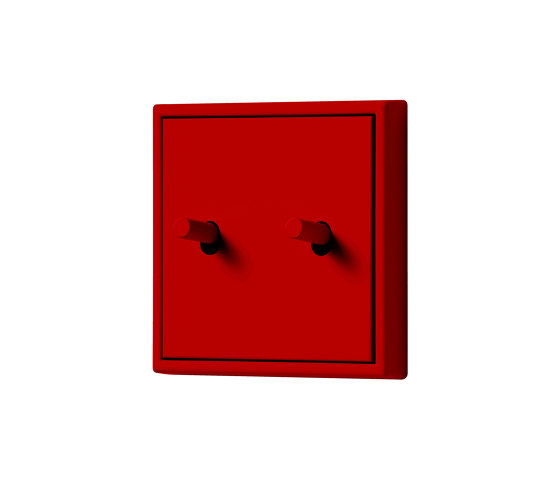 LS 1912 in Les Couleurs® Le Corbusier Switch in The deep dynamic red | Interruttori leva | JUNG