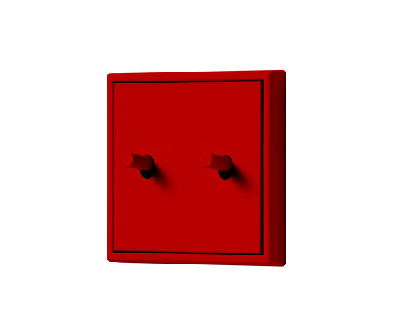 LS 1912 in Les Couleurs® Le Corbusier Schalter in Das tiefe dynamische Rot | Kippschalter | JUNG