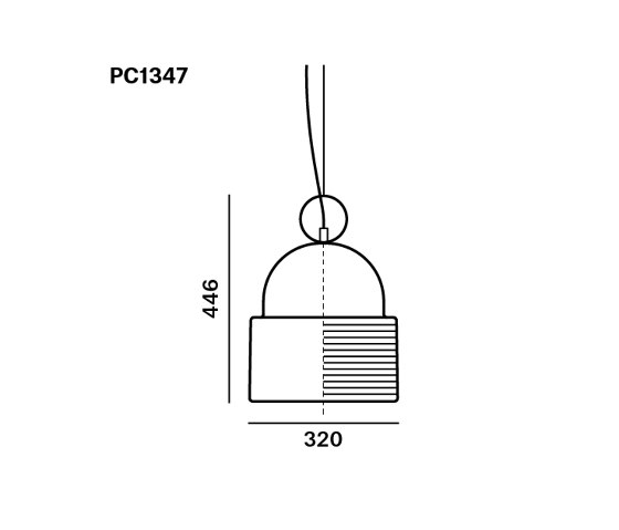 Dome pendant medium PC1347 | Lámparas de suspensión | Brokis