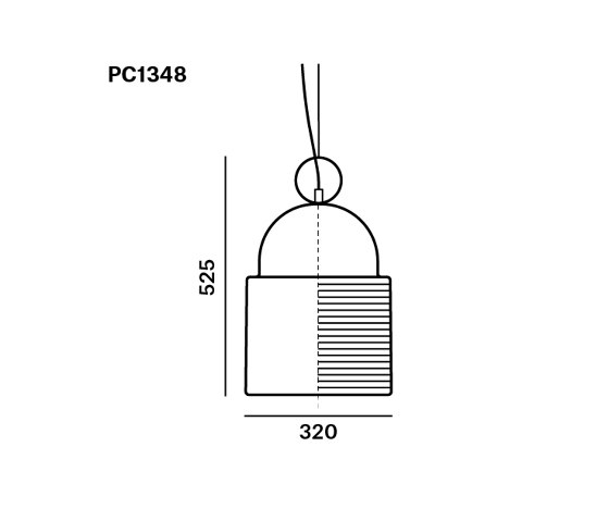 Dome pendant large PC1348 | Suspensions | Brokis