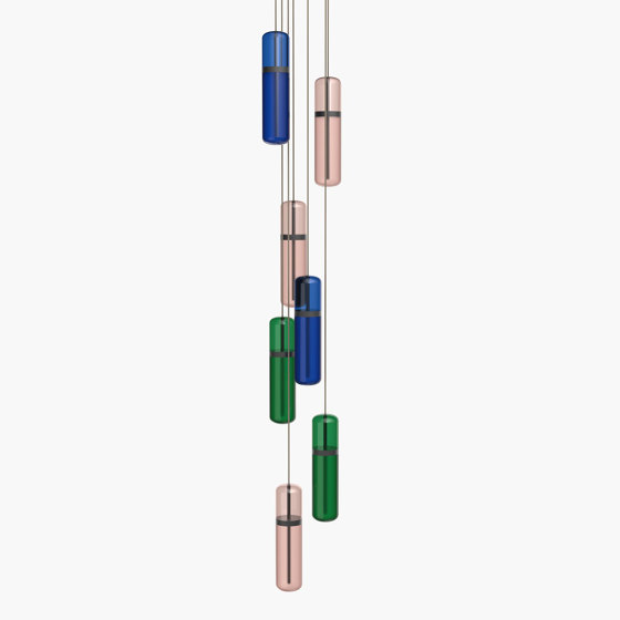 Pill S 36-08 - Blue / Pink / Green, Black Anodised |  | _test blob_id 4.5