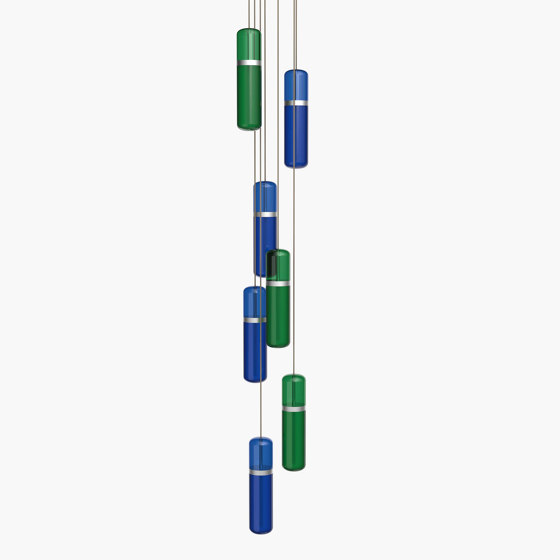 Pill S 36-08 - Blue / Green, Silver Anodised |  | _test blob_id 4.5