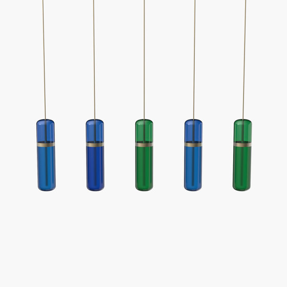 Pill S 36-07 - Blue / Green, Burnished Brass |  | _test blob_id 4.5