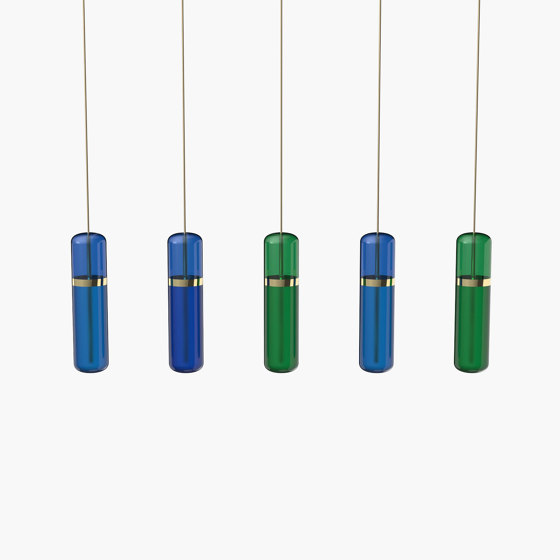 Pill S 36-07 - Blue / Green, Polished Brass |  | _test blob_id 4.5