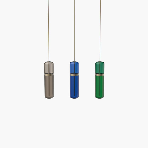 Pill S 36-06 - Smoked / Blue / Green, Burnished Brass |  | _test blob_id 4.5