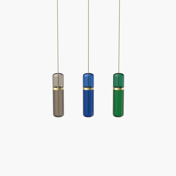 Pill S 36-06 - Smoked / Blue / Green, Brushed Brass |  | _test blob_id 4.5