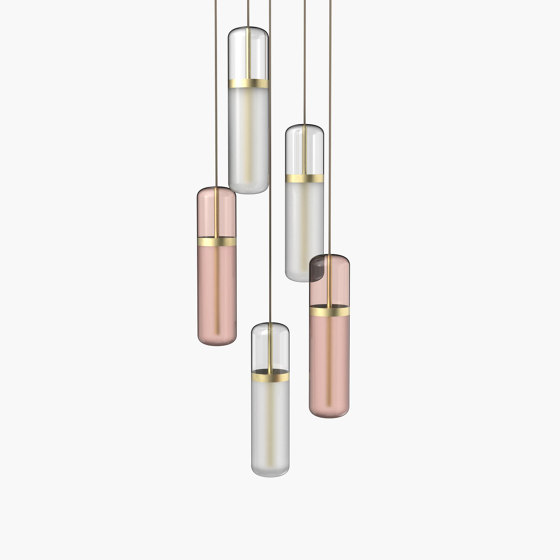 Pill S 36-04 - Opal / Pink, Brushed Brass |  | _test blob_id 4.5