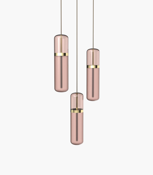 Pill S 36-04 - Pink / Blue, Polished Brass |  | _test blob_id 4.5