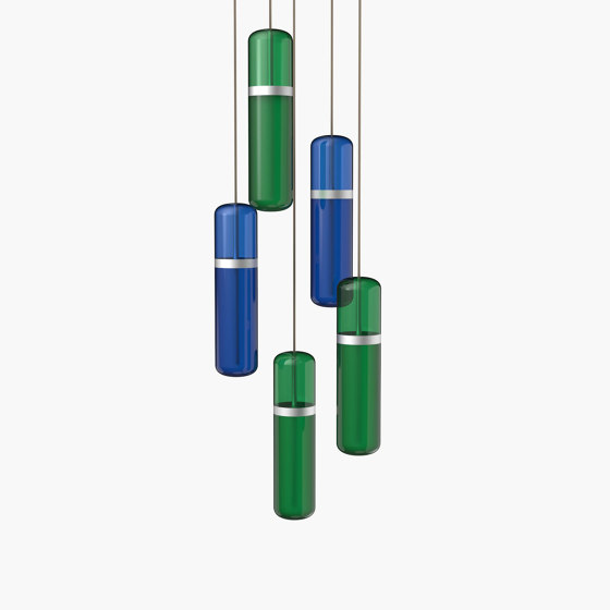 Pill S 36-04 - Blue / Green, Silver Anodised |  | _test blob_id 4.5