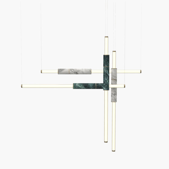 Light Pipe S 58-18 - Burnished Brass, Green & White |  | _test blob_id 4.5