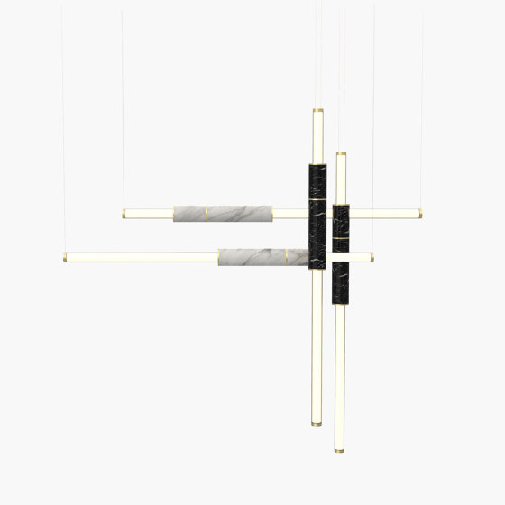 Light Pipe S 58-18 - Brushed Brass, Black & White |  | _test blob_id 4.5