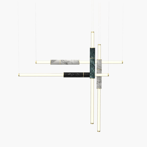 Light Pipe S 58-18 - Brushed Brass, Black, White & Green |  | _test blob_id 4.5