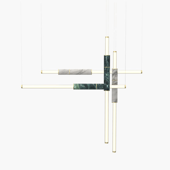 Light Pipe S 58-18 - Brushed Brass, Green & White |  | _test blob_id 4.5