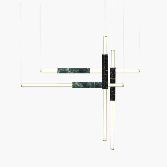 Light Pipe S 58-18 - Brushed Brass, Green & Black |  | _test blob_id 4.5