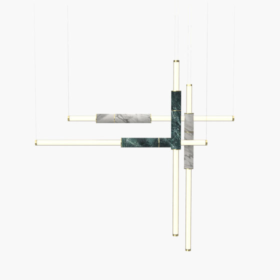 Light Pipe S 58-18 - Polished Brass, Green & White |  | _test blob_id 4.5