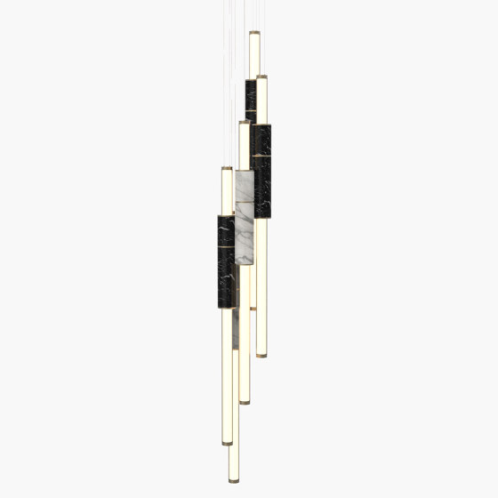 Light Pipe S 58-17 - Burnished Brass, Black & White |  | _test blob_id 4.5