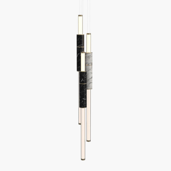 Light Pipe S 58-16 - Burnished Brass, Black & White |  | _test blob_id 4.5