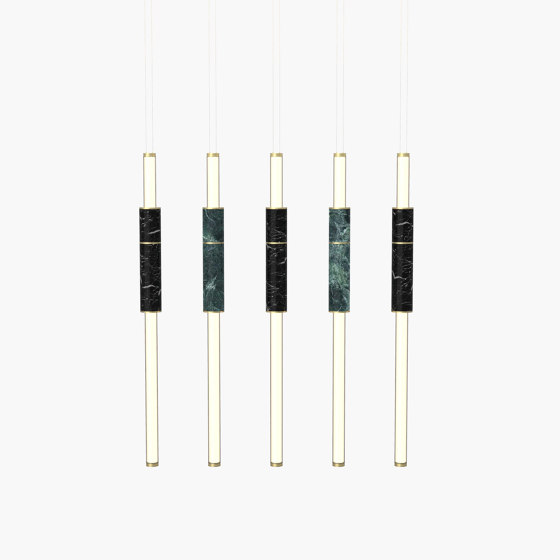 Light Pipe S 58-15 - Brushed Brass, Green & Black |  | _test blob_id 4.5