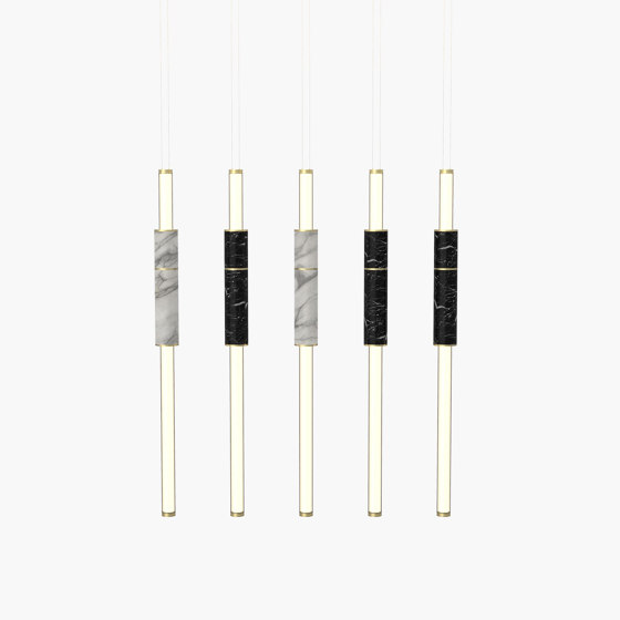 Light Pipe S 58-15 - Brushed Brass, Black & White |  | _test blob_id 4.5