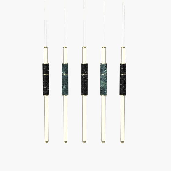 Light Pipe S 58-15 - Polished Brass, Green & Black |  | _test blob_id 4.5