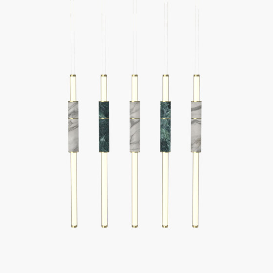 Light Pipe S 58-15 - Polished Brass, Green & White |  | _test blob_id 4.5