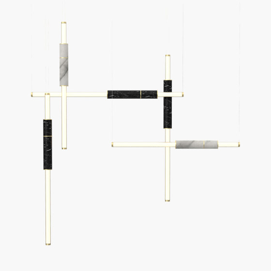 Light Pipe S 58-12 - Brushed Brass, White & Black |  | _test blob_id 4.5