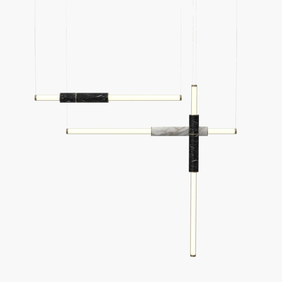 Light Pipe S 58-11 - Burnished Brass, White & Black |  | _test blob_id 4.5