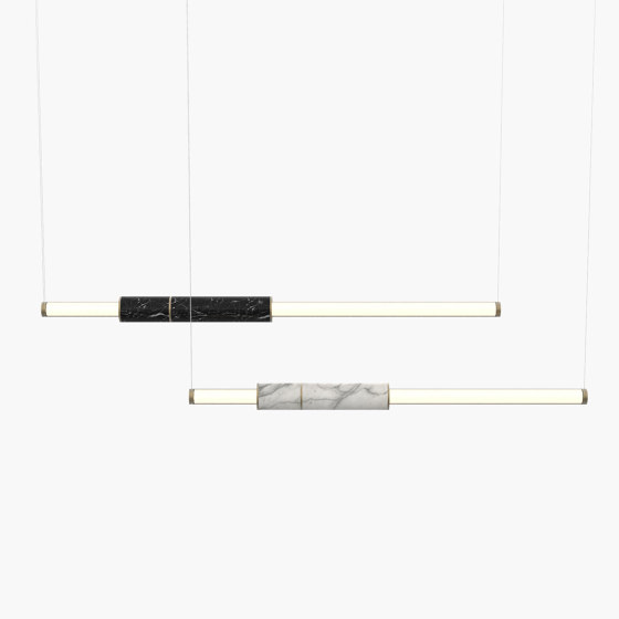 Light Pipe S 58-10 - Burnished Brass, White & Black |  | _test blob_id 4.5