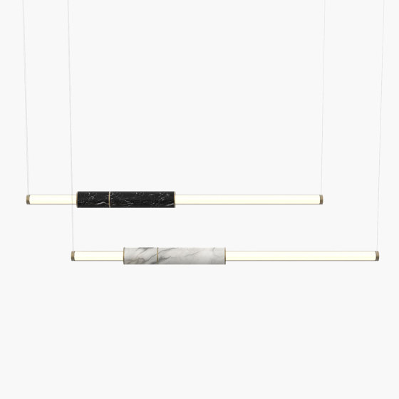 Light Pipe S 58-09 - Burnished Brass, White & Black |  | _test blob_id 4.5