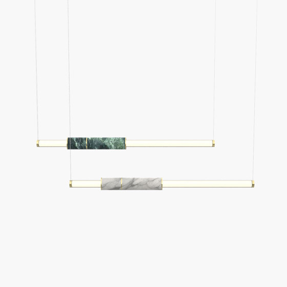 Light Pipe S 58-08 - Polished Brass, White & Green |  | _test blob_id 4.5